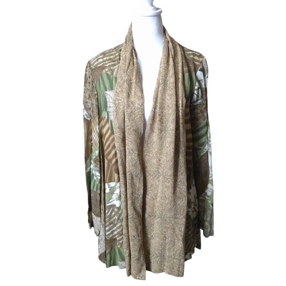 Platinum by Dorothy Schoelen Women's Small Open Front Vintage Blazer Top Artsy